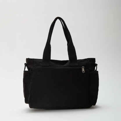 Maverno Nomad Corduroy Tote | Ribfluwelen schoudertas met vakken