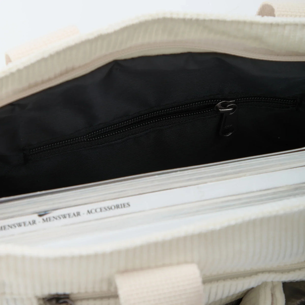 Maverno Nomad Corduroy Tote | Ribfluwelen schoudertas met vakken