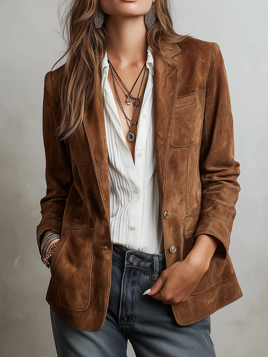 Maverno™ Vivienne – Elegante vintage Blazer