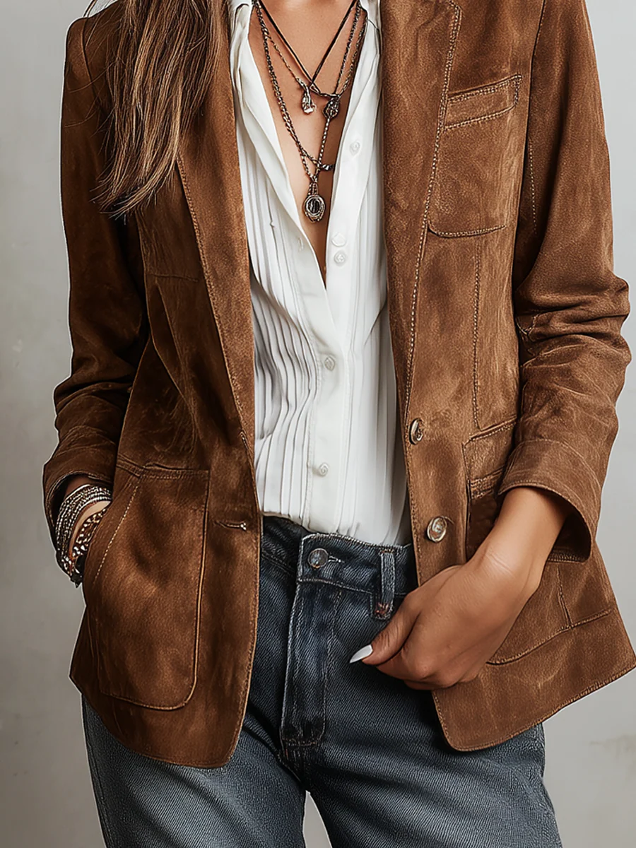 Maverno™ Vivienne – Elegante vintage Blazer