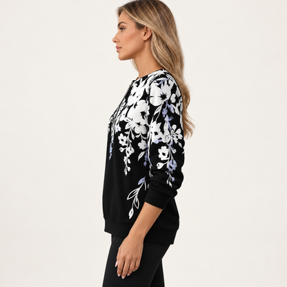Maverno™ Élodie | Elegante Damestop met bloemprint