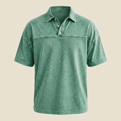 Maverno™ Jax Vintage Polo – Relaxed & Tijdloos