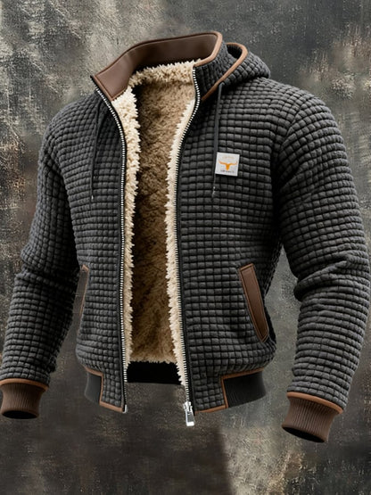 Maverno™ Ruben | Wafelgebreide Jas met Teddyvoering
