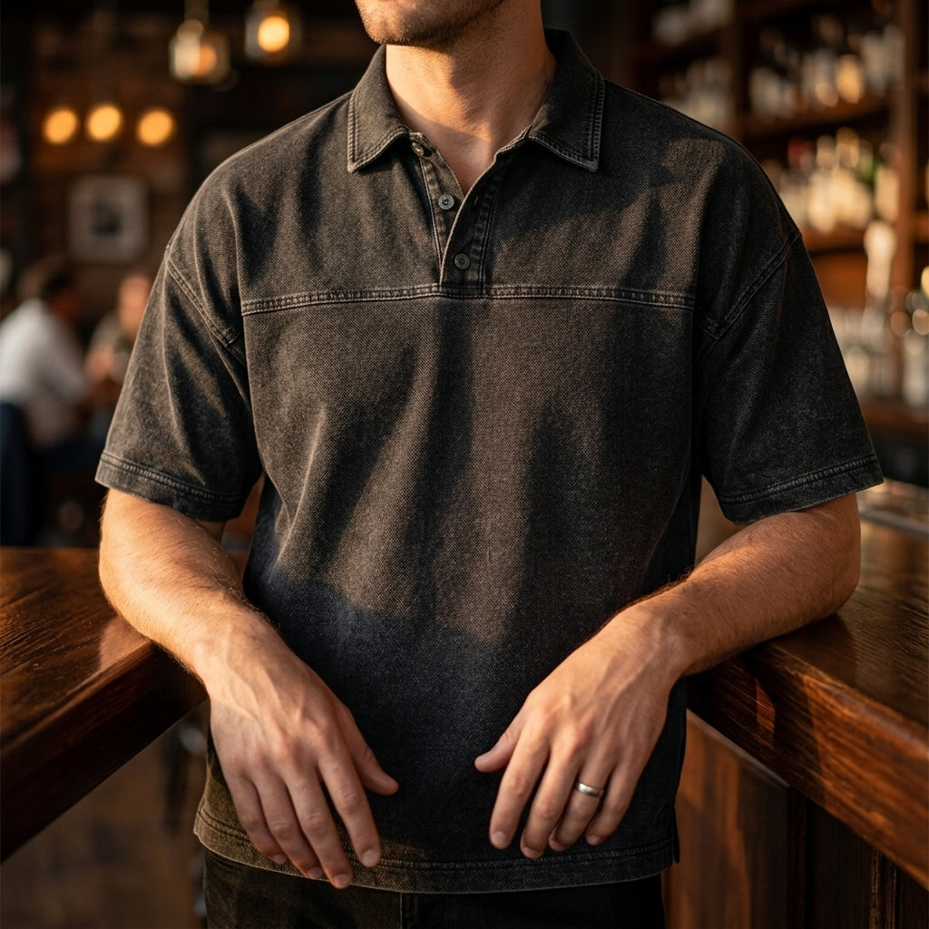 Maverno™ Jax Vintage Polo – Relaxed & Tijdloos