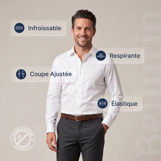 Chemise Infroissable à Coupe Ajustée