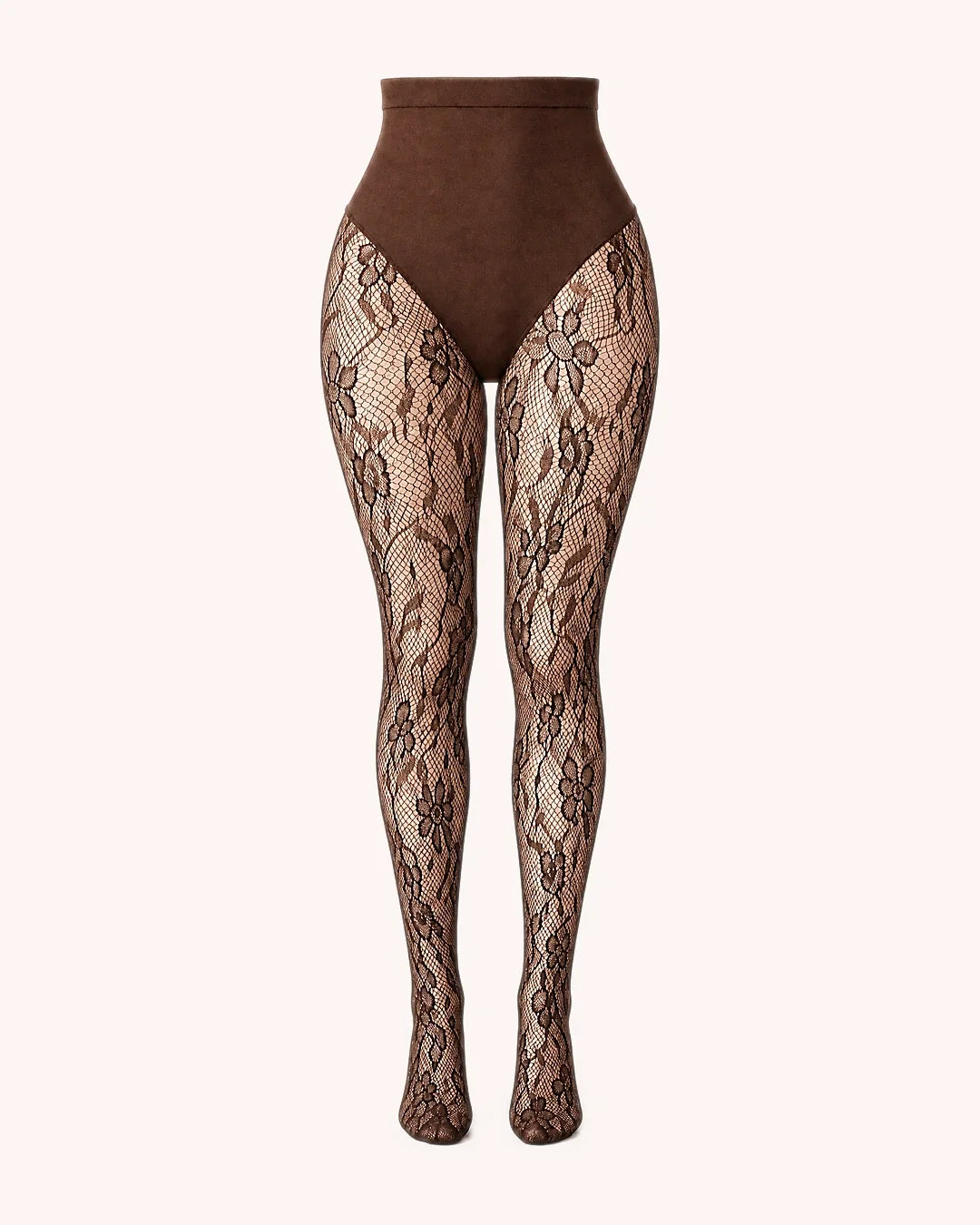Maverno™ Rosalie | Corrigerende Panty met Bloemenkant