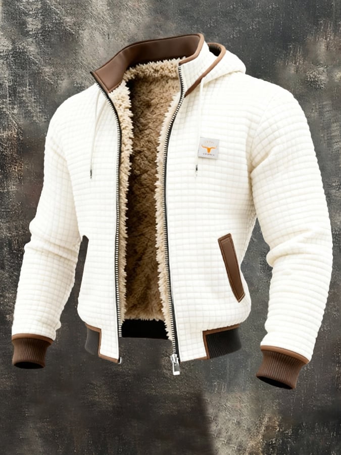 Maverno™ Ruben | Wafelgebreide Jas met Teddyvoering