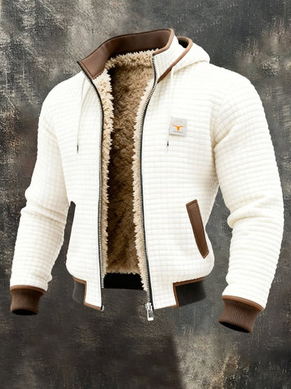 Maverno™ Ruben | Wafelgebreide Jas met Teddyvoering