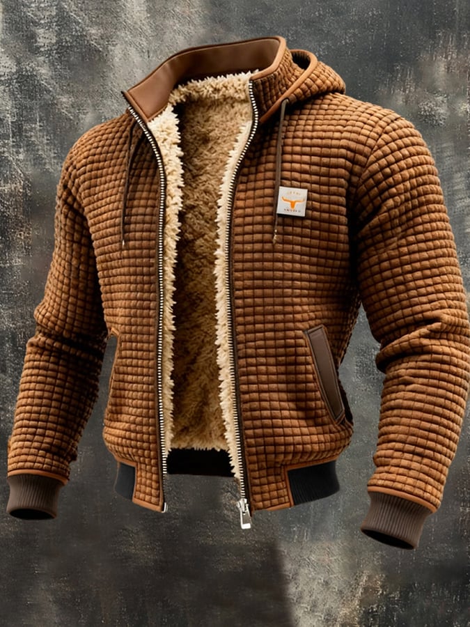 Maverno™ Ruben | Wafelgebreide Jas met Teddyvoering