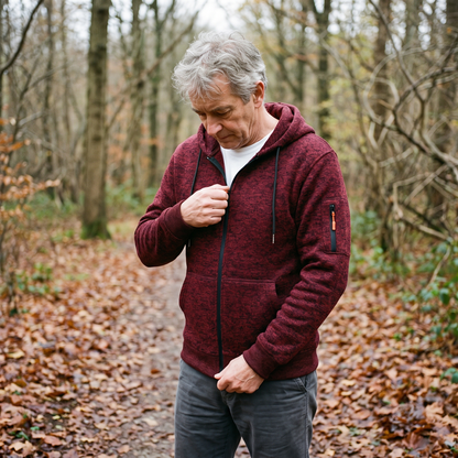 Maverno™ Rowan | Heren Hoodie met Rits (Nu 1+1 gratis)