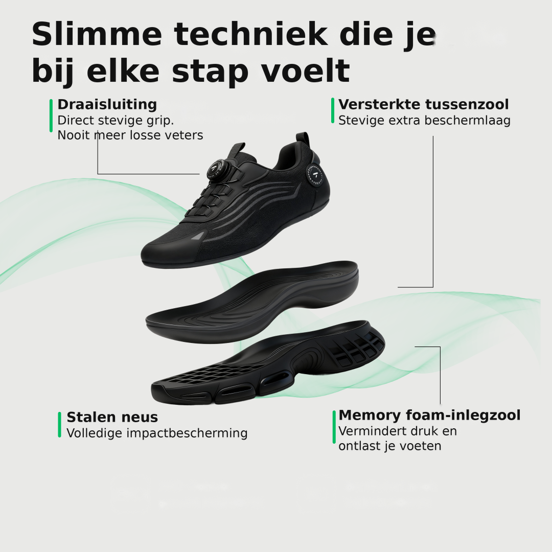 Maverno LockFit | Werkschoen met stalen neus & draaisluiting