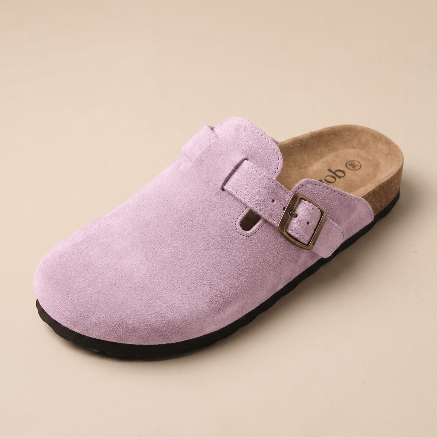 Genuine Suede Clogs by Qomfort