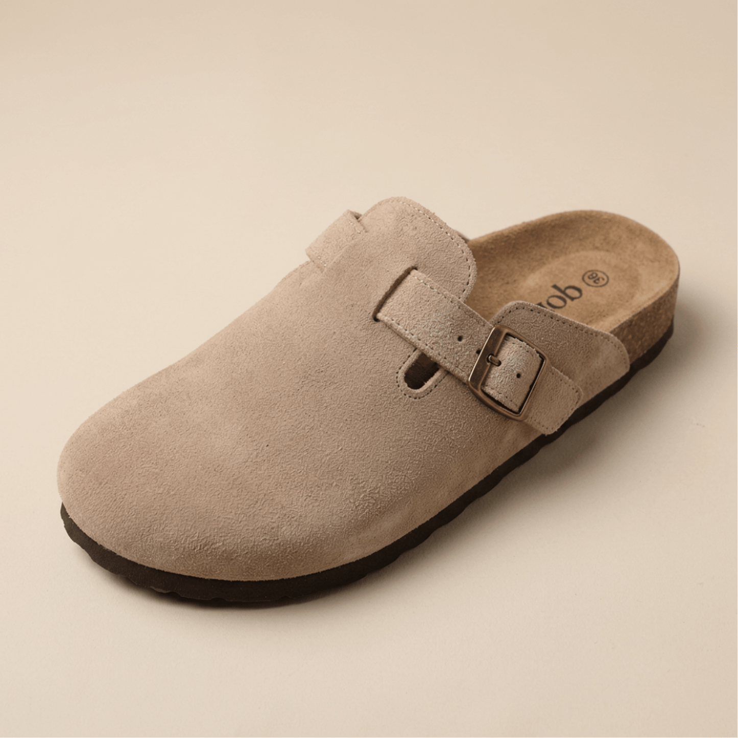 Genuine Suede Clogs by Qomfort