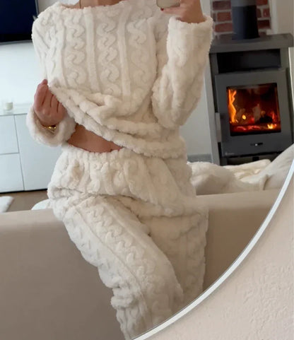 Maverno™ Noëlle – Zachte Teddy Pyjamaset